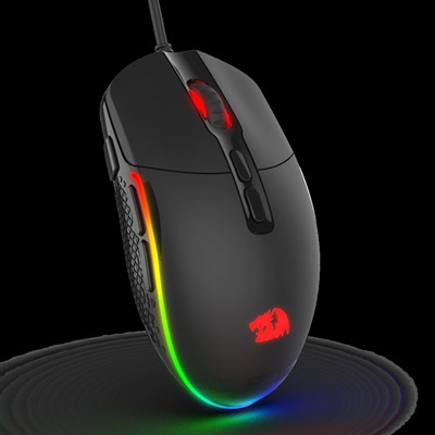 Redragon M719 INVADER Wired Optical Gaming Mouse, 7 Programmable Buttons, RGB Backlit, 10,000 DPI, Ergonomic PC Computer Gaming Mice with Fire But