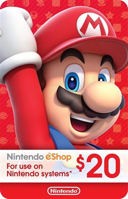 Nintendo $20 E-shop Gift Card