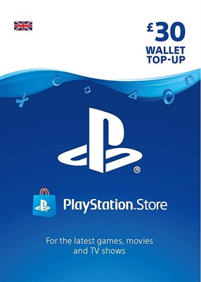 PlayStation PSN Card 30 GBP Wallet Top Up