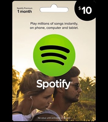 Spotify $10 Credit Gift Card