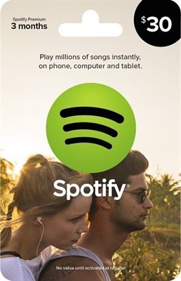 Spotify $30 Credit Gift Card