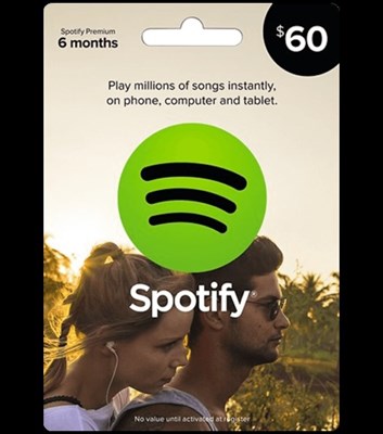 Spotify $60 Credit Gift Card