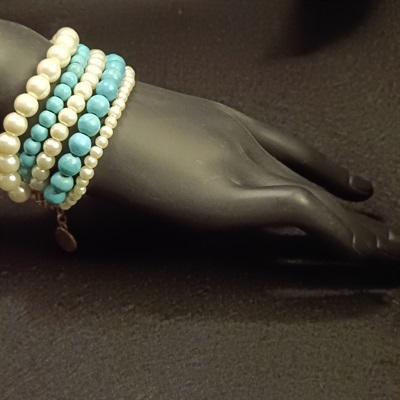 Pearls and Turquoise