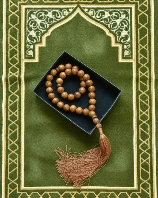 Natural Wooden Tasbeeh (33 Beads)