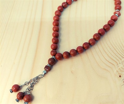 Sunstone Prayer Beads