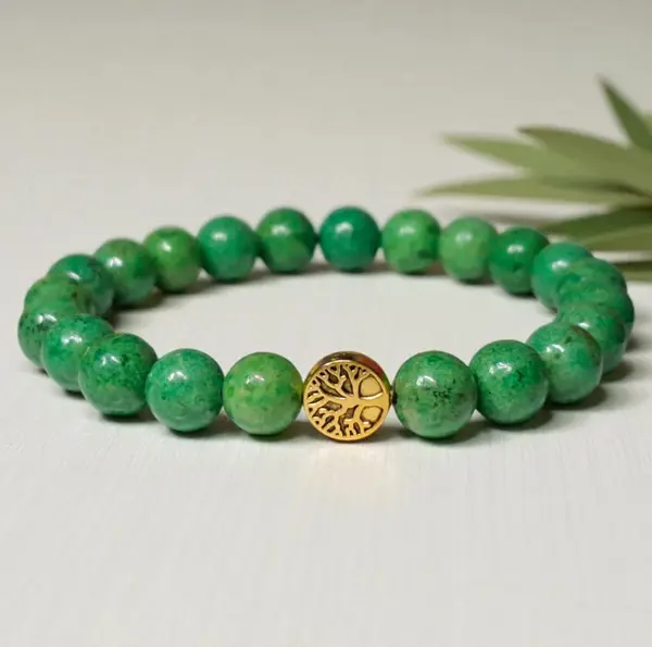 Green Jasper Bracelet (Women) – Calm, Balance & Heart Healing