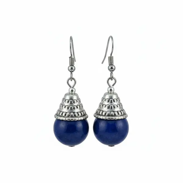 Natural Lapis Lazuli Heritage Drop Earrings