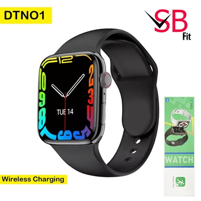 SB Fit DTNO1 Bluetooth Smartwatch For Boys & Girls - Smooth Display Bluetooth Call Health Monitoring Fashion Sport Square Screen Watch Smartwatch for Android & All IOS - Wireless Charging Smart Watch