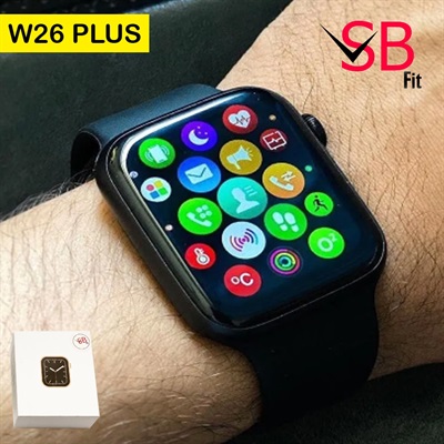SB Fit W26 Plus Bluetooth Smartwatch For Boys & Girls - Smooth Display Bluetooth Call Fashion Sport Square Screen Watch Smartwatch for Android & All IOS