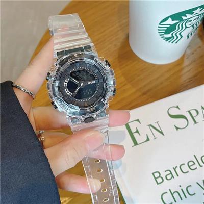 Sport Digital Round LED Dial Waterproof Watch With Light for Boys & Girls 