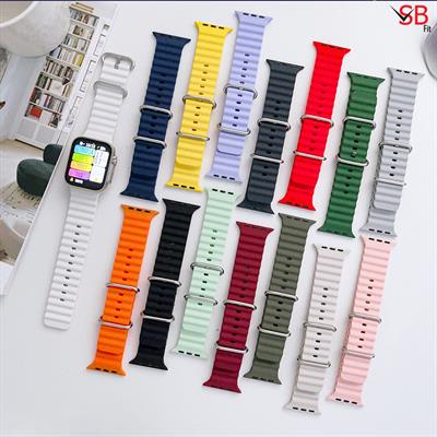 Premium Silicone Ocean Band Strap – Durable, Waterproof, and Stylish Strap for Smart Watches by SB FIT®