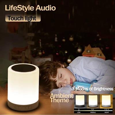 Portable Bluetooth Touch Dimming LED Light Speaker Rechargeable.