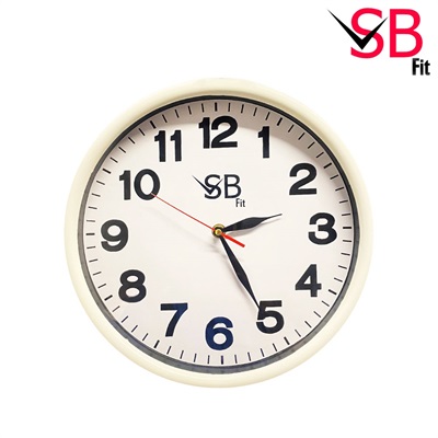 SB FIT Fancy Home Decoration Simple Plain Wall Clock 11’ Inches Round Plastic