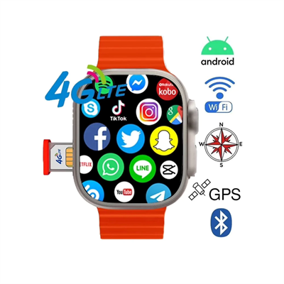 S8 Ultra 4G Sim Support Smart Watch + WiFi Mini Phone