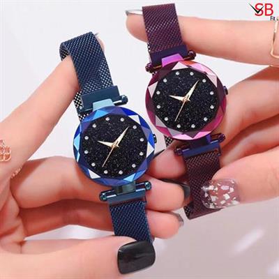 Luxury Ladies Magnet Chain Watch for Girls – Elegant and Stylish Timepiece with Magnetic Closure by SB FIT®