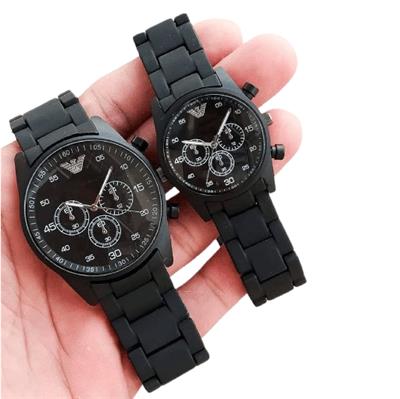 Pack of 2 Couple Chain Watch For Men & Women