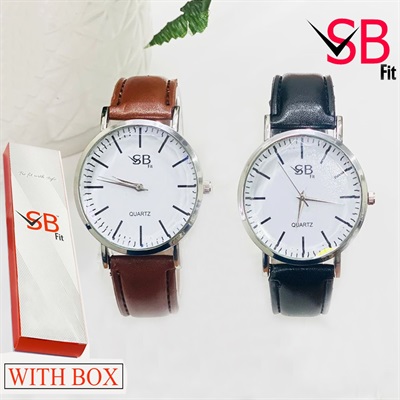 Pack of 2 - Men's High Quality Stylish Casual Wrist Watch for Men - Black & Brown Stainless Steel & Leather Analog Watch for Men