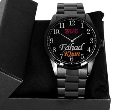 Customized Wrist Watch With Photo / Logo & Name For Men Chain