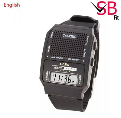 English Digital Talking Watch for Boys & Girls With Alarm Day & Date.