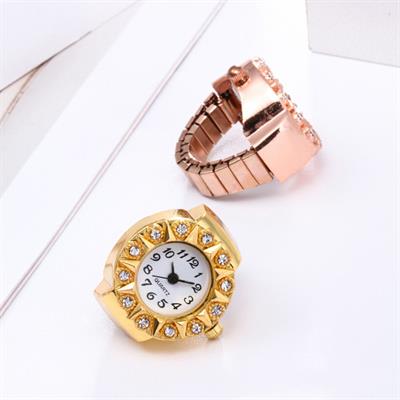 Stylish Adjustable Finger Ring Watch For Girls.