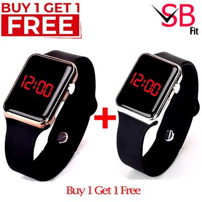  Pack of 2 Digital Led Sport Watch For Mens & Women / Led Sport Cheap Watches For Boys & Girls / SB FIT Watches
