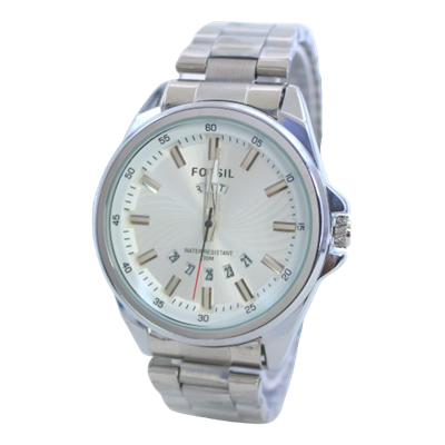 Men's Stainless Steel Chain Watch With Date