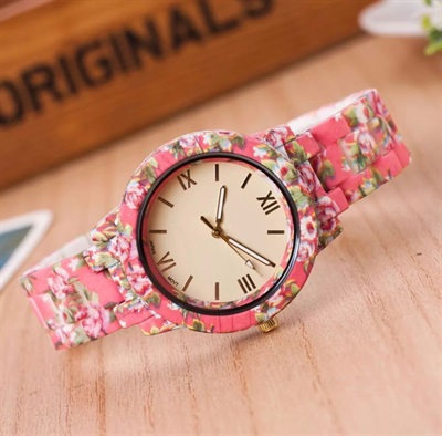 Women's Chain Analog Floral Design Stylish Watch For Girls & Women - Girls Floral Watches For Girls With Box