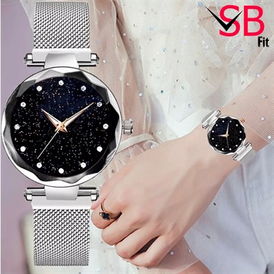 Waterproof Luxury Ladies Magnet Chain Watch For Girls / Women Magnetic Watch For Girls 