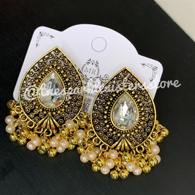 Antique and gold earrings