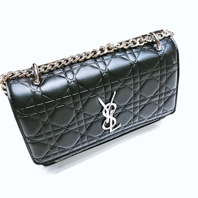 LSY Black Leather Ladies Purse