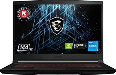 MSI GV15 Thin 11SCV-633US Gaming Laptop, Intel® Core™i5-11400H Processor, 8GB Ram DDR4, 256GB SSD NVMe, NVIDIA® GeForce GTX™1650 4GB GDDR6 Graphics, 15.6" FHD IPS 144Hz, Windows 11, Black
