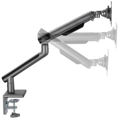 Twisted Minds Single Monitor Premium Slim Aluminum Spring Assisted Monitor Arm - Grey - TM-49-C06-G