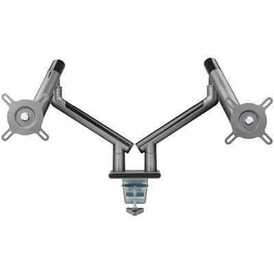 Twisted Minds Dual Monitors Premium Slim Aluminum Spring-Assisted Monitor Arms - Grey - TM-49-C012-G