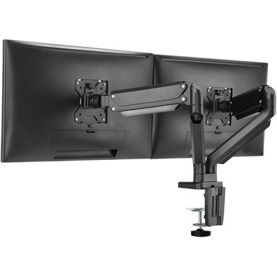 Twisted Minds Premium Dual Monitor Aluminum Gas Spring Pole Mounted Monitor Arm - TM-26-C012U