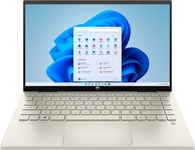 HP Pavilion x360 Convertible 14m-DY1023DX, Intel® Core™ i5-1155G7 Processor, 8GB DDR4 Ram , 256GB SSD NVMe, Intel® Iris® Xᵉ Graphics, 14.0 inch FHD (1920 x 1080) Display, Backlit Keyboard,FingerPrint, Windows 11, Warm Gold.