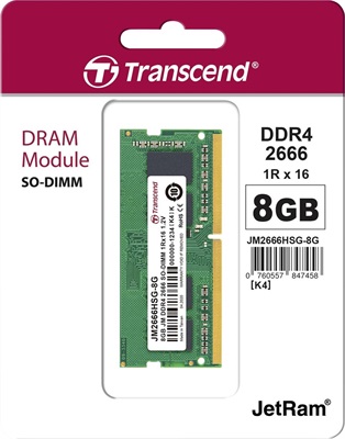 Transcend 8GB DDR4-3200MHz SO-DIMM (JetRam) 