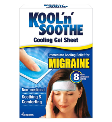 Kool n Soothe Migraine Cooling Gel Sheets