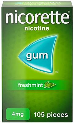 Nicorette Nicotine Gum 4 mg 105s Freshmint flavor