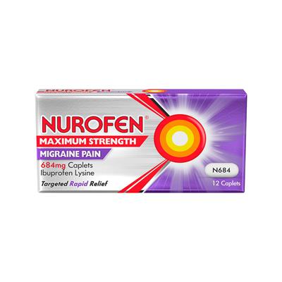 Nurofen Maximum Strength Migraine Pain 684 mg 