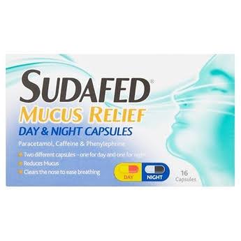 Sudafed Mucus Relief Day & Night Capsules