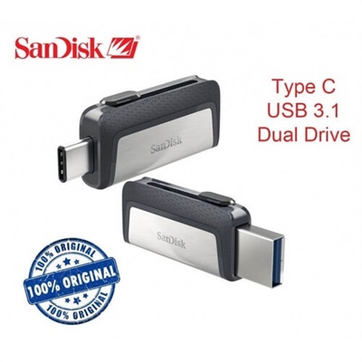 32gb/64gb/128gb Sandisk Ultra Dual Drive USB Type C 3.1 Speed
