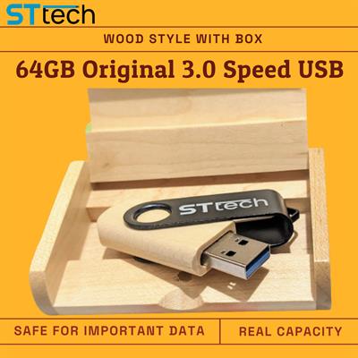 USB 3.0 Memory Stick 64GB Wood USB Flash Drive Thumb Disk Photography Gift Pendrive