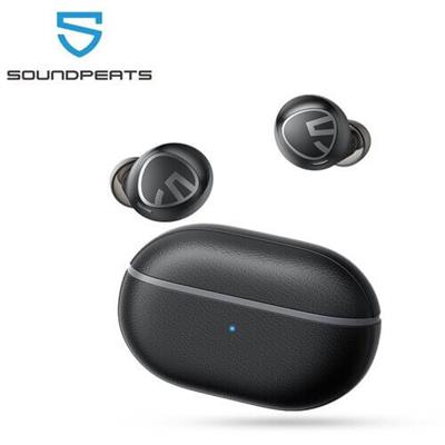 SoundPEATS Free2 classic Wireless Earbuds Bluetooth V5.1 Headphones with 30Hrs Playtime in-Ear Wireless Earphones with Immersive Stereo Sound AMT Black