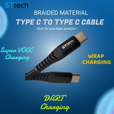 Type C to Type C Fast Charging Cable Support All Brands and Models