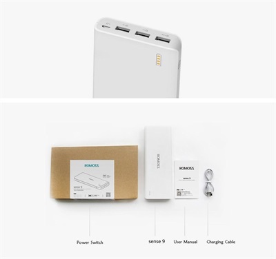 Romoss Sense 9Power Bank For IOS And Android
