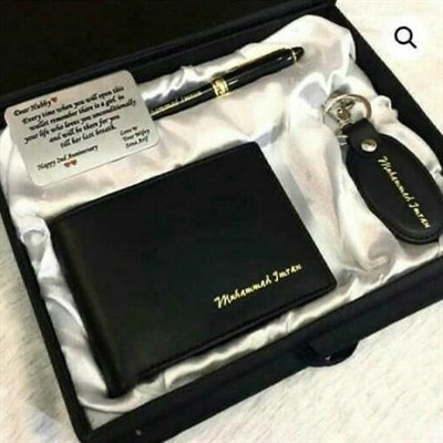 Purse, Key Chain,Pen and Customized Card
