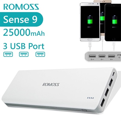 Romoss Sense 9 25000mah Power Bank for Smart Phones