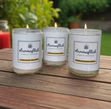 Pack of 3 Scented Glass Candles in Multiple Fragrance