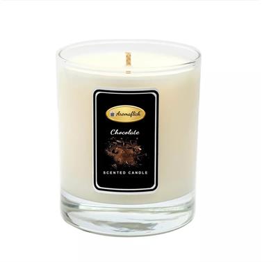 Chocolate Scented Candle in Glass Jar