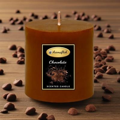 Chocolate Pillar Scented Candle